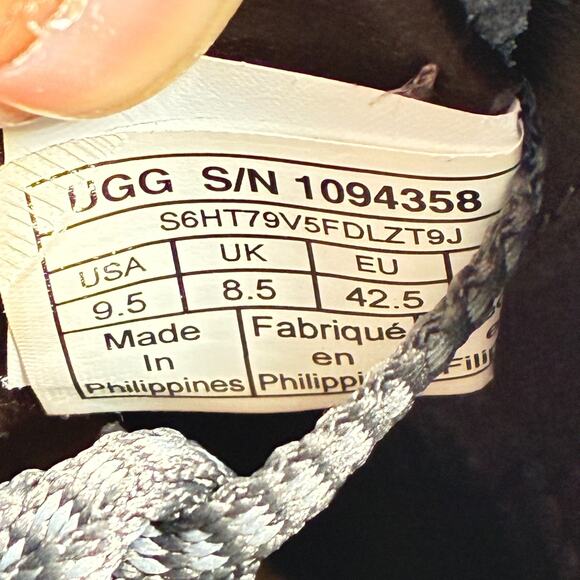 UGG Freamon Dark Gray Leather Waterproof Chukka Lace Up Boot 1094358 Mens Sz 9.5 - Picture 9 of 10